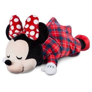Disney Minnie Mouse Plush in Red and Black Plaid